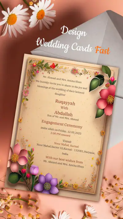 Wedding Invitation Maker screenshot 1