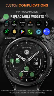 WFP 307 Modern watch face screenshot 3