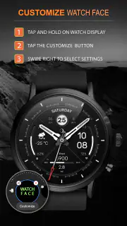 WFP 307 Modern watch face screenshot 4