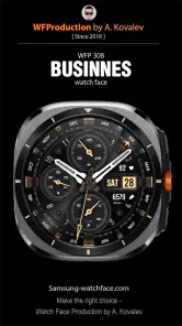 WFP 308 Business watch face screenshot