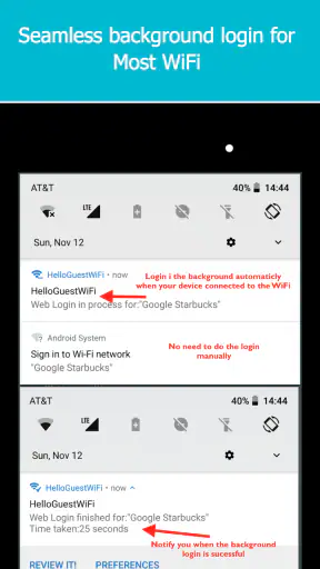 WiFi Web Login screenshot 1