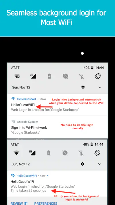 WiFi Web Login screenshot 1