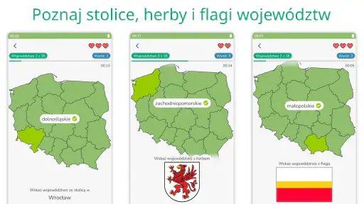 Województwa: Mapa Polski Quiz screenshot 3