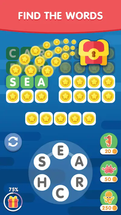 Word Search Sea: Puzzle Game screenshot 1
