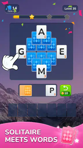 Word Solitaire-Unscramble Puz screenshot 1