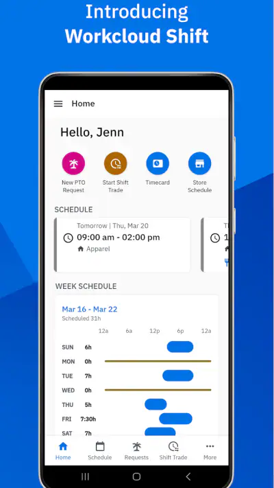 Workcloud Shift screenshot 1