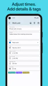 WorkingHours - Time Tracking screenshot