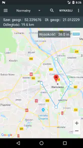 Współrzędne Mapy screenshot