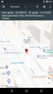 Współrzędne Mapy screenshot 6