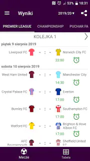Wyniki dla Premier League 2025 screenshot 1
