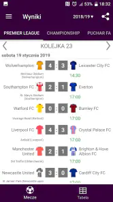 Wyniki dla Premier League 2025 screenshot