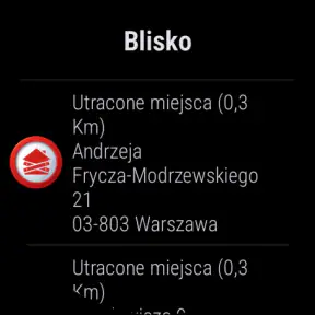 Wyszukiwarka utraconych miejsc screenshot 7