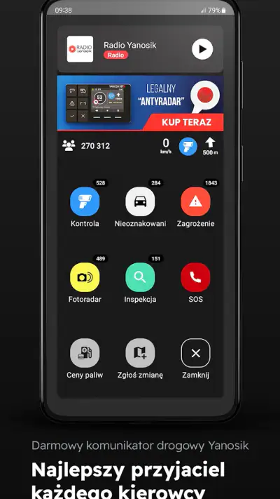 Yanosik: antyradar i nawigacja screenshot 1