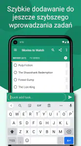 Zadania: listy zadań to-do screenshot