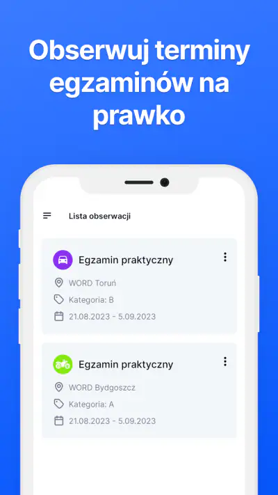 Złap termin - prawo jazdy screenshot 1