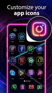 Zmiana Ikon Aplikacji Neon screenshot