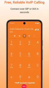 Zoiper IAX SIP VOIP Softphone screenshot